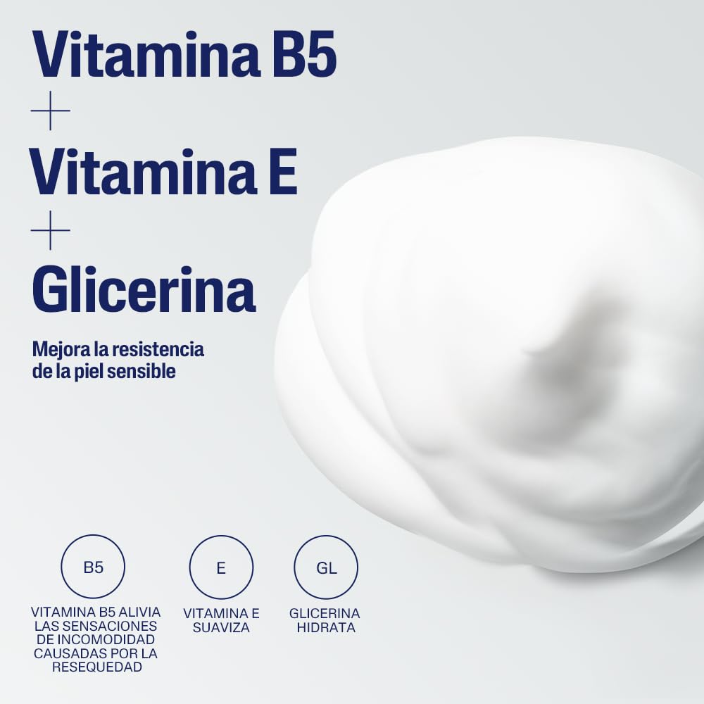 Cetaphil Espuma de Limpieza Facial Suave Glicerina Piel Sensible 236 ml | Autoespumante que elimina suciedad, grasa y maquillaje sin resecar, con glicerina, vitamina B5 y E para calmar piel sensible.