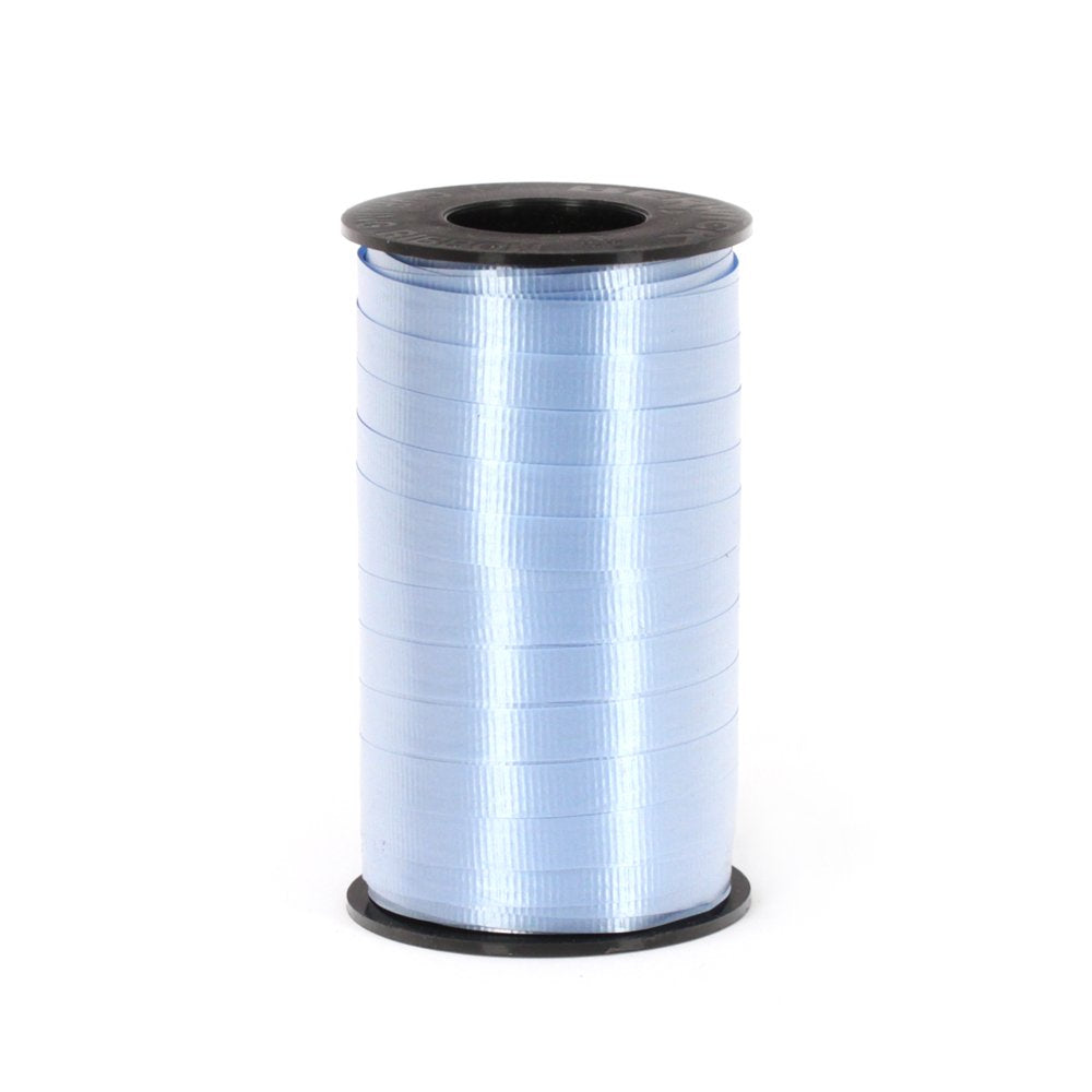 Berwick Bobina de 3/8 pulgadas de ancho por 250 yardas, cinta rizada de esplendorette, color azul claro