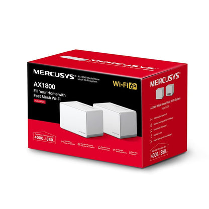 Mercusys Halo H50G Sistema WiFi Mesh AC1900, 3 Piezas - WiFi6 AX1800 Gigabit Paquete de 2