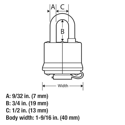 Master Lock 315KA Candado cubierto para exteriores con llave, 1 paquete