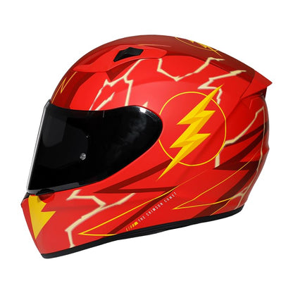 Edge Casco Modular DC para Moto con Doble Visor Antivaho, Certificado DOT - XL - FLASH