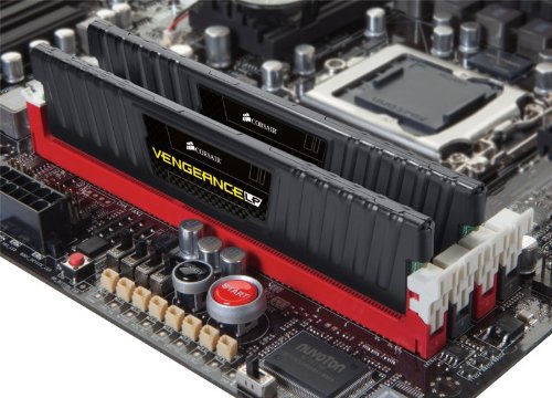 Corsair CML16GX3M2A1600C9 Desktop Memory Vengeance, 16GB (2 x 8GB) DDR3, hasta 1600MHz, CL9 - Negro