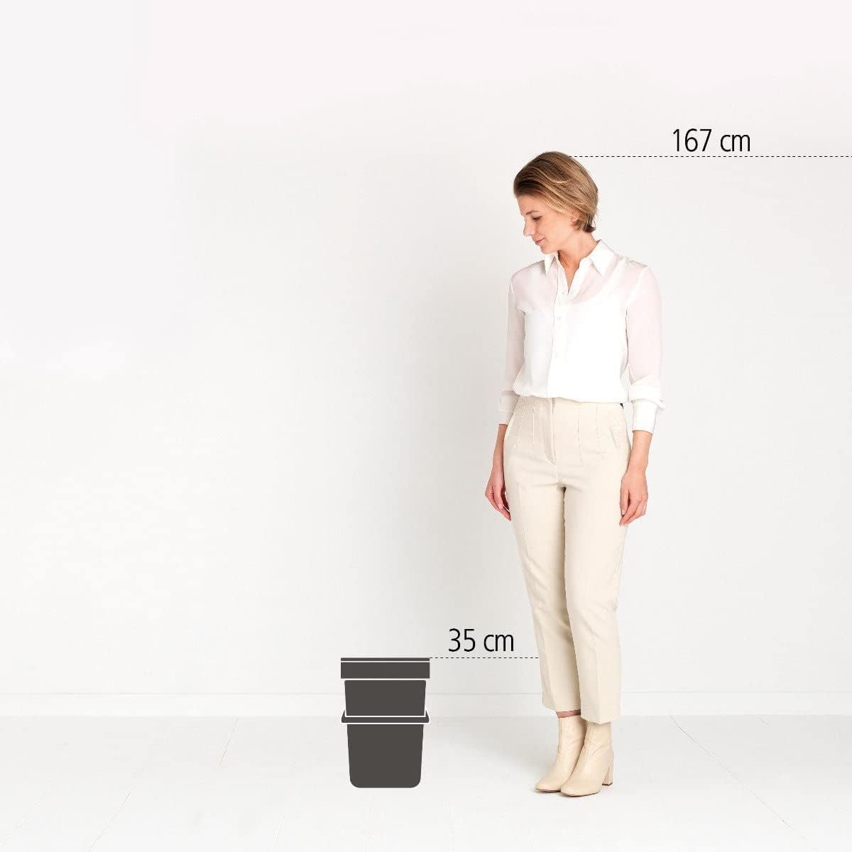 BRABANTIA | Bote de Basura Cubo Sort & Go | 12 Litros | Color Verde