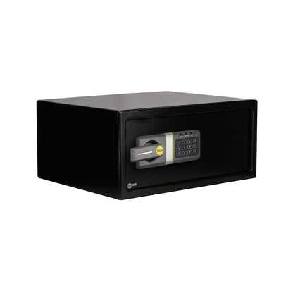 Yale Caja fuerte de seguridad electrónica, material acero, tamaño laptop, color negro