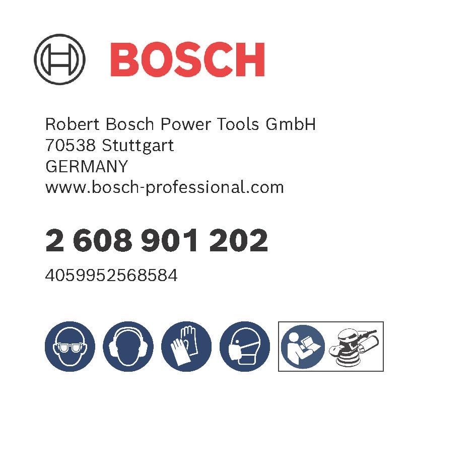 Bosch | Kit 6 Discos de lija | EXPERT M480 125mm + 1 plato | Para pintura sobre madera, madera dura, grano 2 x 80, 2 x 120, 2 x 180, accesorio profesional, lijadora orbital aleatoria