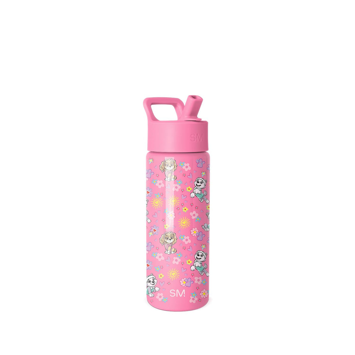 Simple Modern Kids Summit Vaso Infantil con Popote - 18 onzas - Patrulla Canina: Sunny Florals