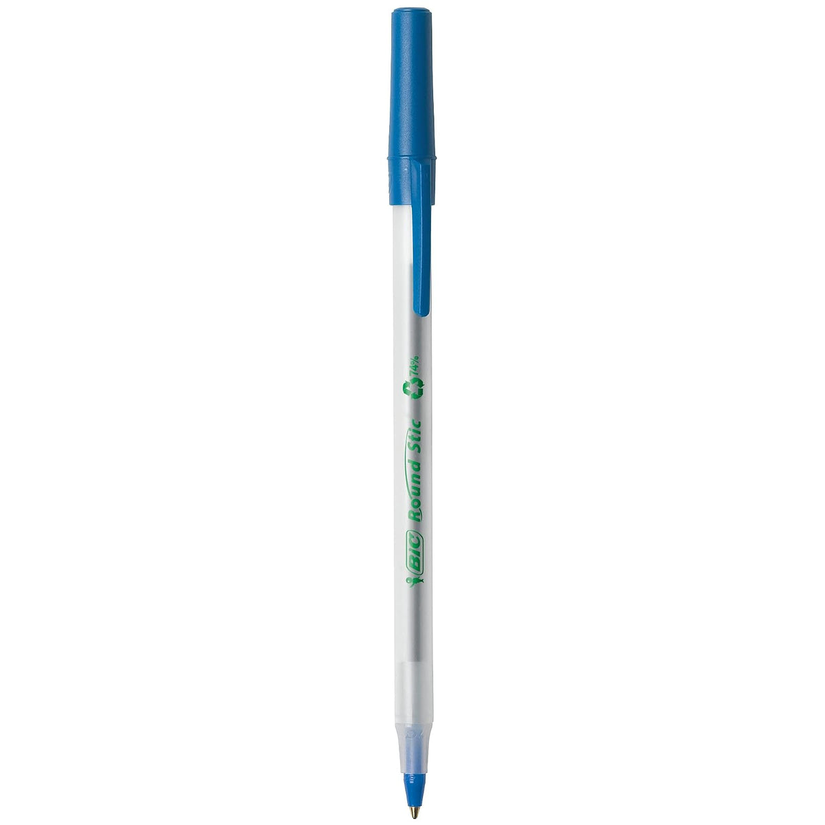 BIC vidrio Xtra Smooth - Bolígrafo de punta redonda (1,0 mm, caja de 24 unidades), color negro, Azul, 50 unidades