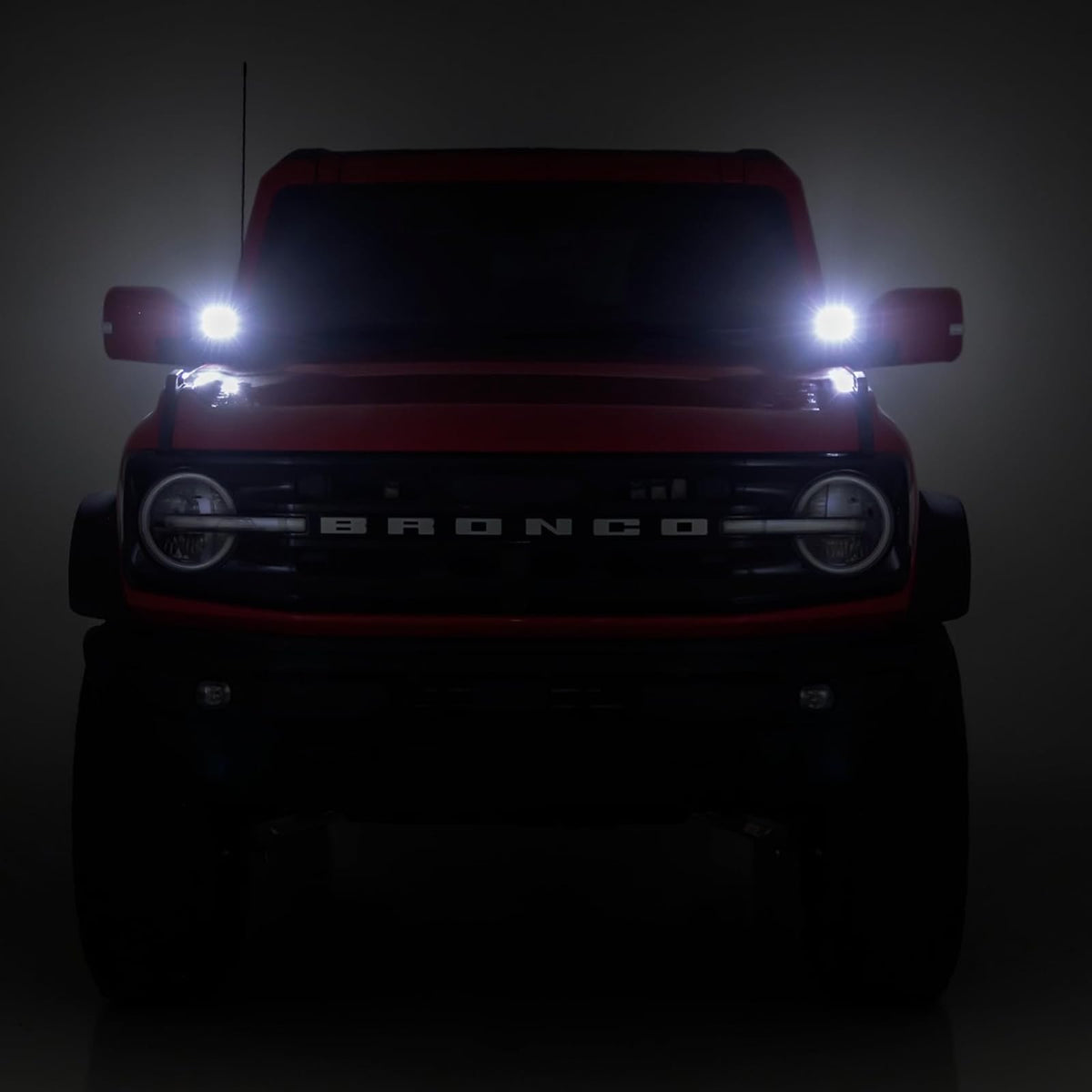 Rough Country Luces LED Redondas Duales de 3.5", 36 W, 3,240 Lúmenes, con DRL Ámbar, para Jeeps y Camionetas 70900A