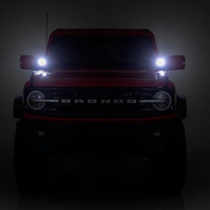 Rough Country Luces LED Redondas Duales de 3.5", 36 W, 3,240 Lúmenes, con DRL Ámbar, para Jeeps y Camionetas 70900A