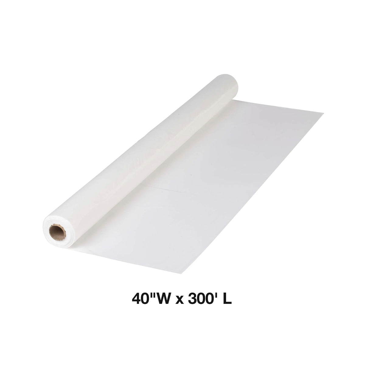 Hoffmaster 114000 - Rollo de plástico para Mesa, 300 pies de Largo x 40 Pulgadas de Ancho, Color Blanco