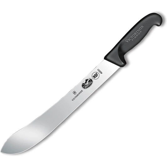 Victorinox Cuchillo para Carnicero con Punta Ancha, Negro, 31 Centímetros