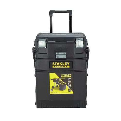 STANLEY Caja de Herramientas con Ruedas y Repisas Fatmax 4 en 1, 020800R
