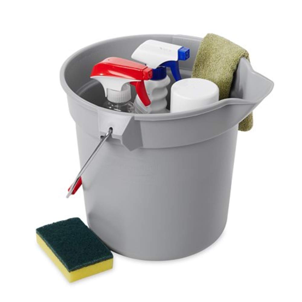 Rubbermaid Commercial Products Brute cubeta Redondo de 14 Cuartos de galón, construcción Resistente para limpiadores Profesionales/de Limpieza