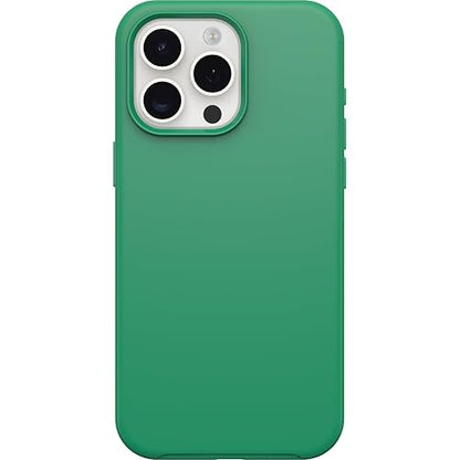 OtterBox - Funda para iPhone 15 Pro MAX (Solamente) Serie Symmetry - Jugo Verde (Verde), se Ajusta a MagSafe, Bordes Ultra Elegantes y elevados Que protegen la cámara y la visualización
