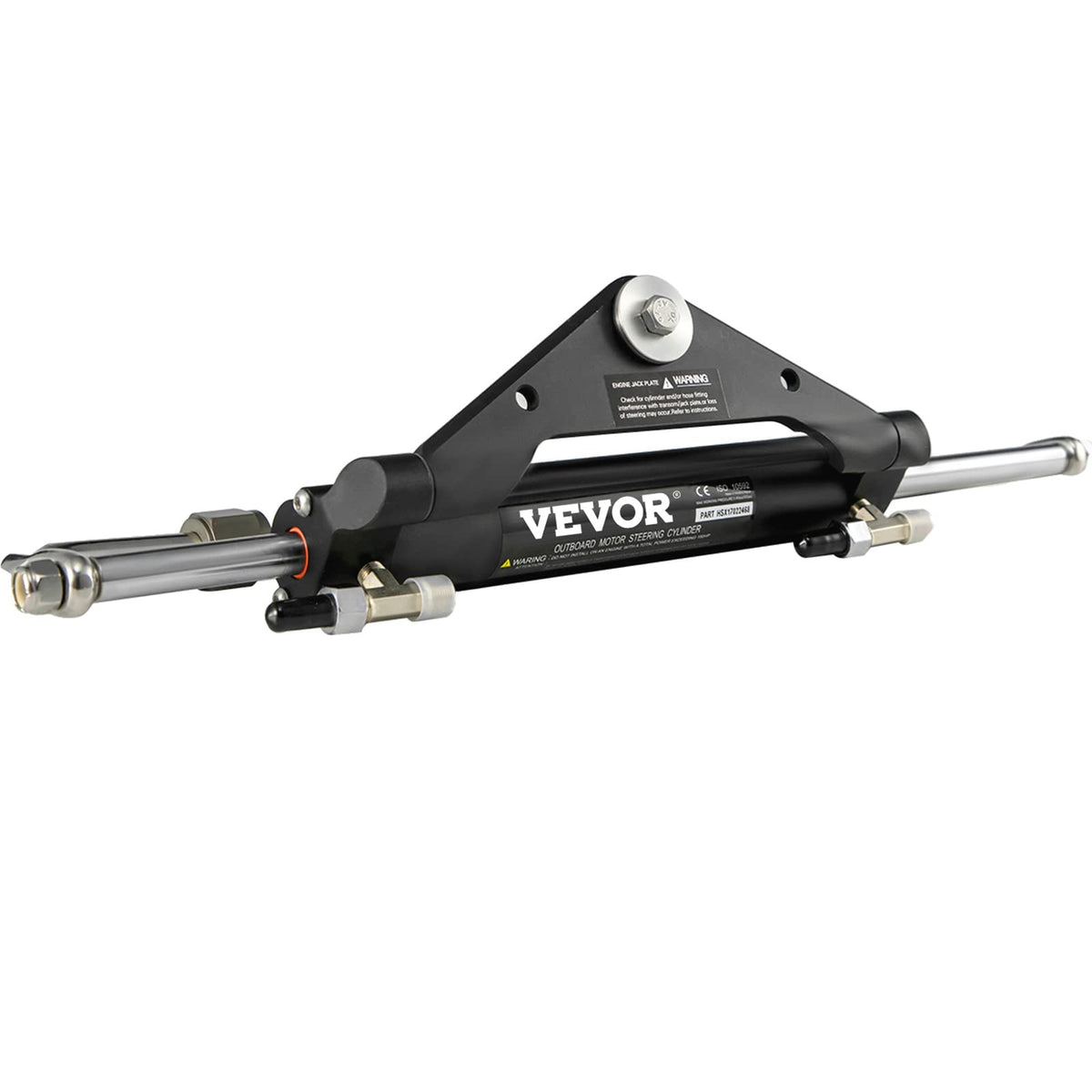 VEVOR Cilindro de dirección hidráulica, HC4645H de Montaje Frontal hidráulico Fuera de borda, Apto para dirección de Barcos de hasta 150 HP