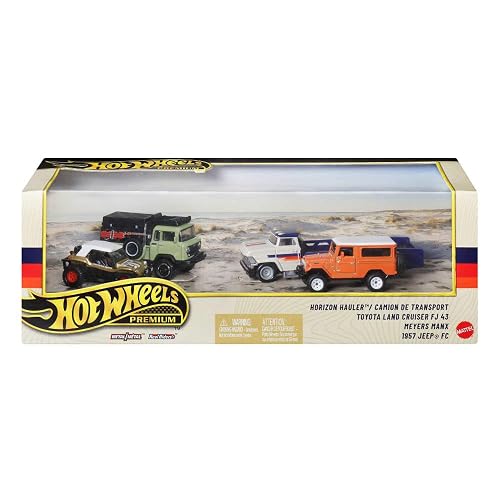 Hot Wheels Collector Vehículo de Colección Paquete Premium de 4 Autos Todo Terreno 3+
