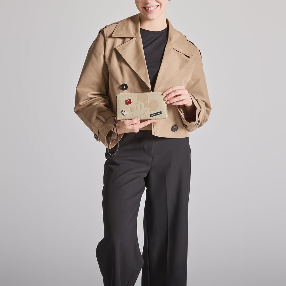 W Capsule Mickey Cartera para Mujer Beige HBDONNER32CW