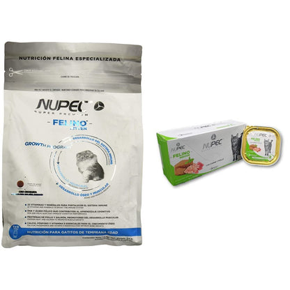 Nupec Alimento Seco para Gatito, 1.5 kg - Alimento Seco Gatito + Alimento Húmedo