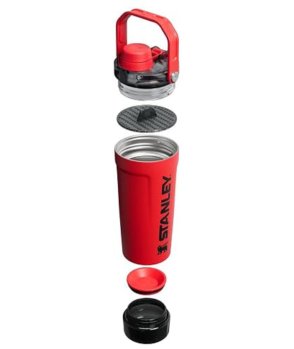STANLEY Vitalize - Botella coctelera de 20 onzas | Taza coctelera aislada a prueba de fugas | Almacenamiento base y tapa de flujo rápido giratorio | Batidos de proteínas y polvo para pre-entrenamiento