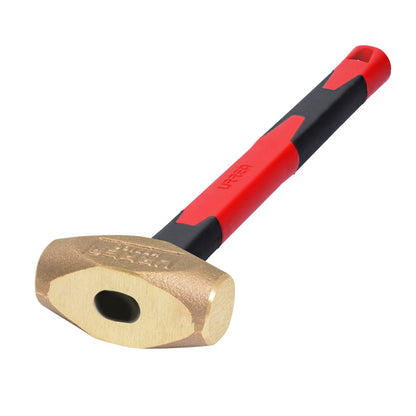Urrea 1432FV Marro de bronce con mango de fibra de vidrio de 15", 3.1 lb - Peso cabeza 3.1 lbs