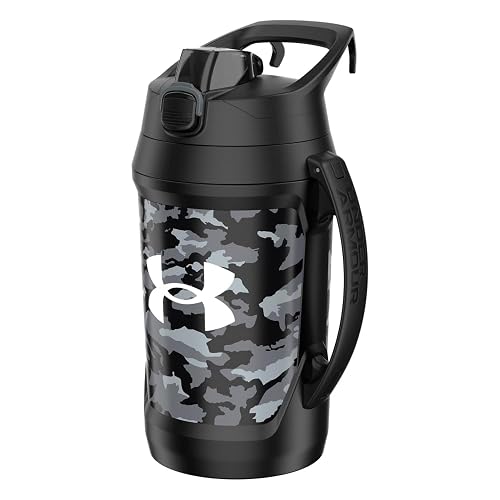 Under Armour Botella de Agua Playmaker Print 64oz para entrenamiento para Adulto Unisex, Negro