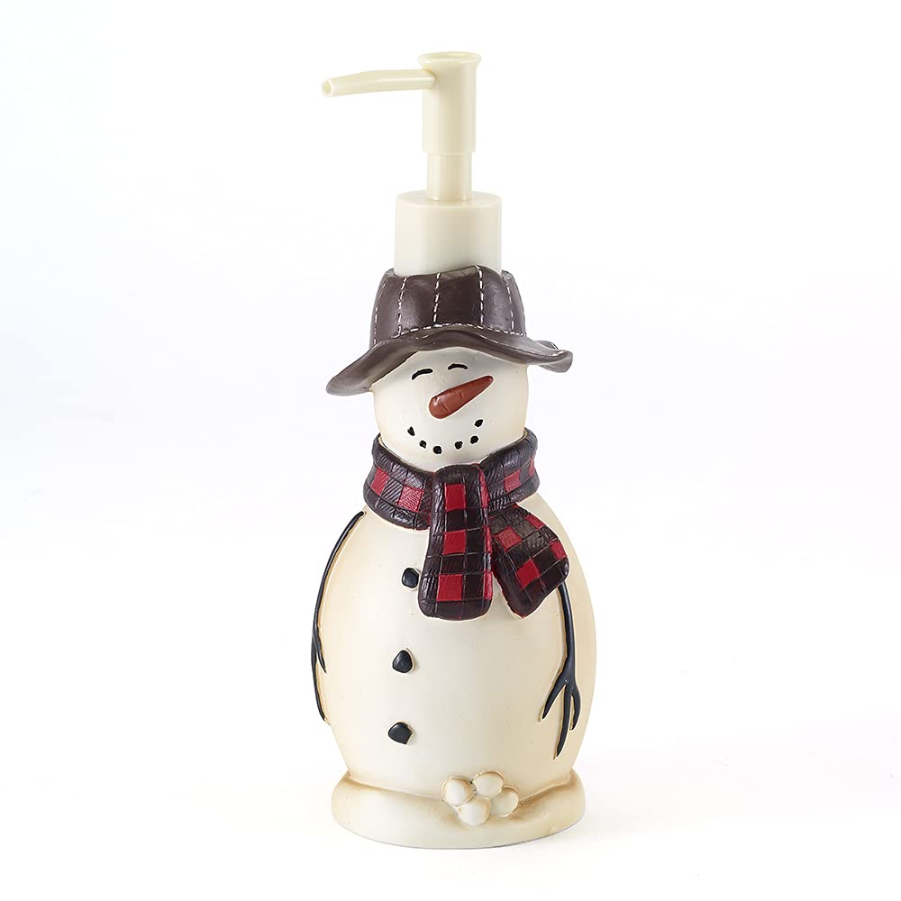 Snowmen Gathering Collection Dispensador de jabón/Bomba de loción, Multicolor - Lotion Pump - Soap Dispenser - Natural