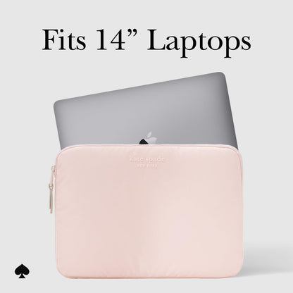 Kate Spade New York - Funda Acolchada para portátil de 14 Pulgadas, Color | Kate Spade New York - Funda acolchada para portátil de 14 pulgadas, color rosa gis