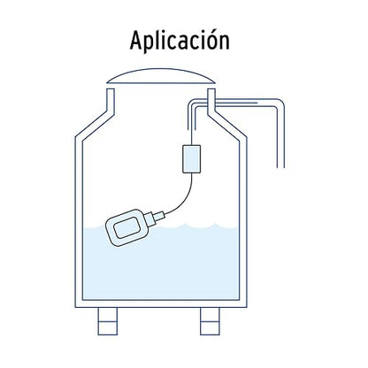 Foset FLE-6, Flotador eléctrico con cable de 6 m nivel ajustable