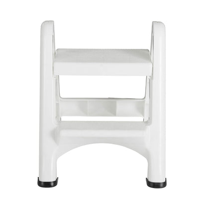 Rubbermaid EZ Step Taburete Plegable, 2 Pasos, Blanco