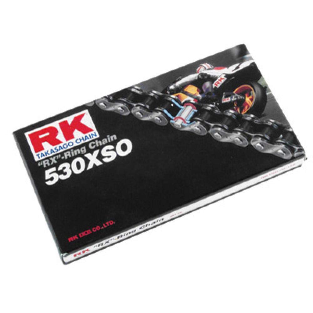 RK Racing Chain 530XSOZ1-RIV-CL (Serie 530) Acero RX-Ring Enlace de conexión Tipo Remache