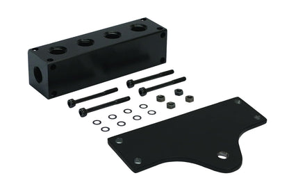 Viair Colector de 6 Puertos con Agujeros de Montaje 92820, Negro