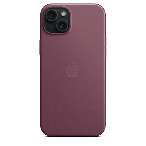 Funda de FineWoven con MagSafe para el iPhone 15 Plus - Rojo Mora