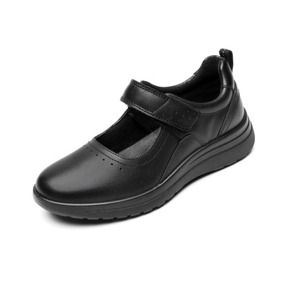 Flexi Calzado Escolar de Piel para Mujer con Correa Ajustable 136402