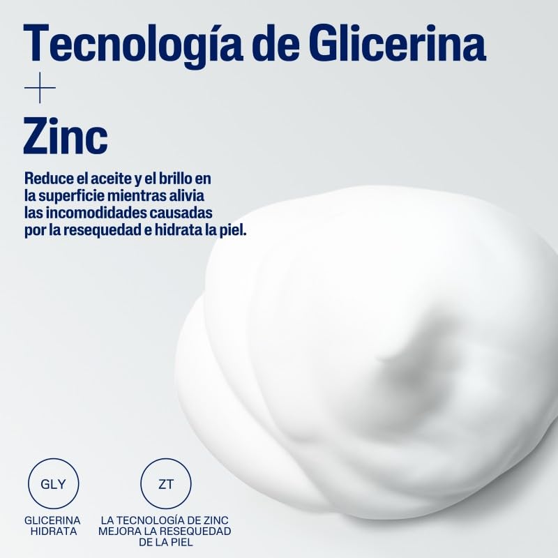 Cetaphil Pro AC Dermacontrol Espuma Facial Piel Tendencia al Acné 236ml | Con gluconato de zinc, limpia impurezas y exceso de grasa sin resecar; ayuda a equilibrar sebo, brillo y pH con efecto mate.