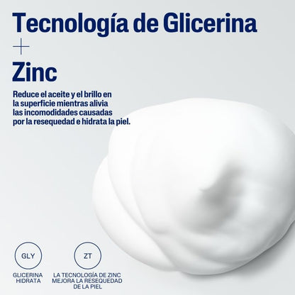 Cetaphil Pro AC Dermacontrol Espuma Facial Piel Tendencia al Acné 236ml | Con gluconato de zinc, limpia impurezas y exceso de grasa sin resecar; ayuda a equilibrar sebo, brillo y pH con efecto mate.