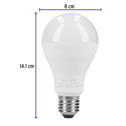 Volteck LED-125FX4, Pack de 4 lámparas de LED A19 18 W luz de día