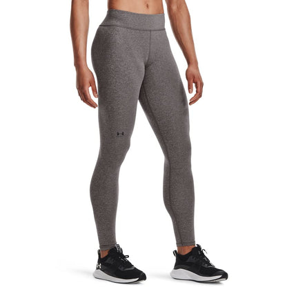 Under Armour ColdGear Authentics leggings para mujer - Carbón claro jaspeado (019) - Negro - M