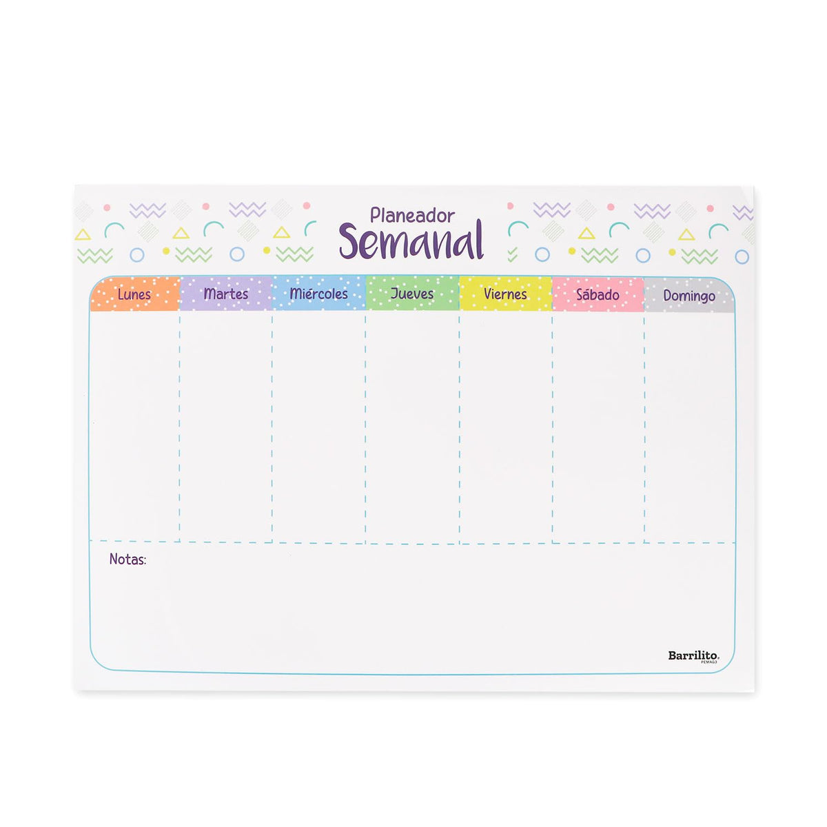 Barrilito Pizarrones Magnéticos Didácticos y Planeadores, 30 x 40 cm, Set de 3 Pzs