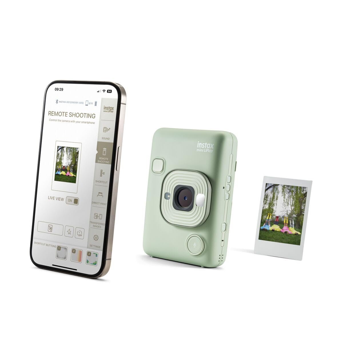 instax Cámara Fujifilm Mini LiPlay Verde