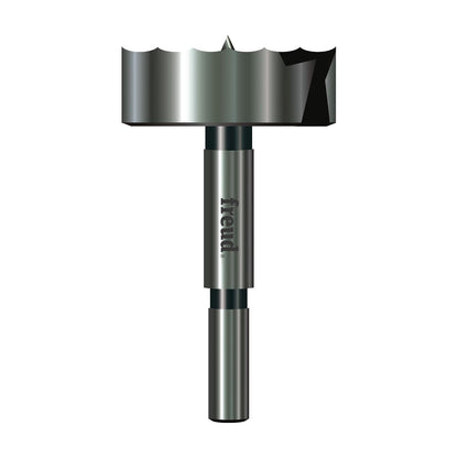 Freud Precision Shear Broca Forstner de borde dentado, vástago de 1-7/8 pulgadas por 3/8 pulgadas (PB-014) - Corte de precisión de 1-7 - 8 pulgada por broca Forstner de 3 - 8 pulgada de vástago dentado de borde dentado