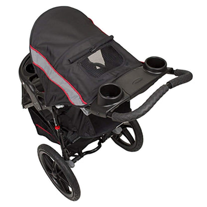Baby Trend Range Carriola Jogger para Todo Terreno con Rueda Frontal Giratoria con Seguro, Toldo Ajustable, Asiento Reclinable Acolchado, Millennium