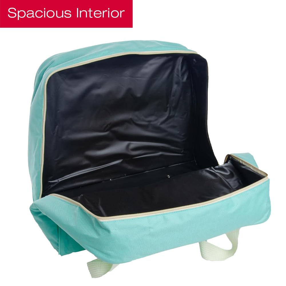SINGER | Funda de transporte a máquina, color azulado, funda espaciosa para la mayoría de máquinas de coser y serpentines estándar, interior totalmente acolchado, exterior de lona duradera, fácil