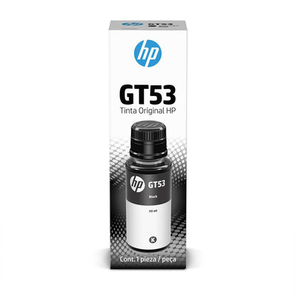 HP Botella de Tinta GT53 Negro Original, para Smart Tank 514,517,616,500,515,519,530,533,615,618, Deskjet 5810,5820, Ink Tank 115, 318,319,410,415,416,418,419,455,457,450,315 (1VV22AL)