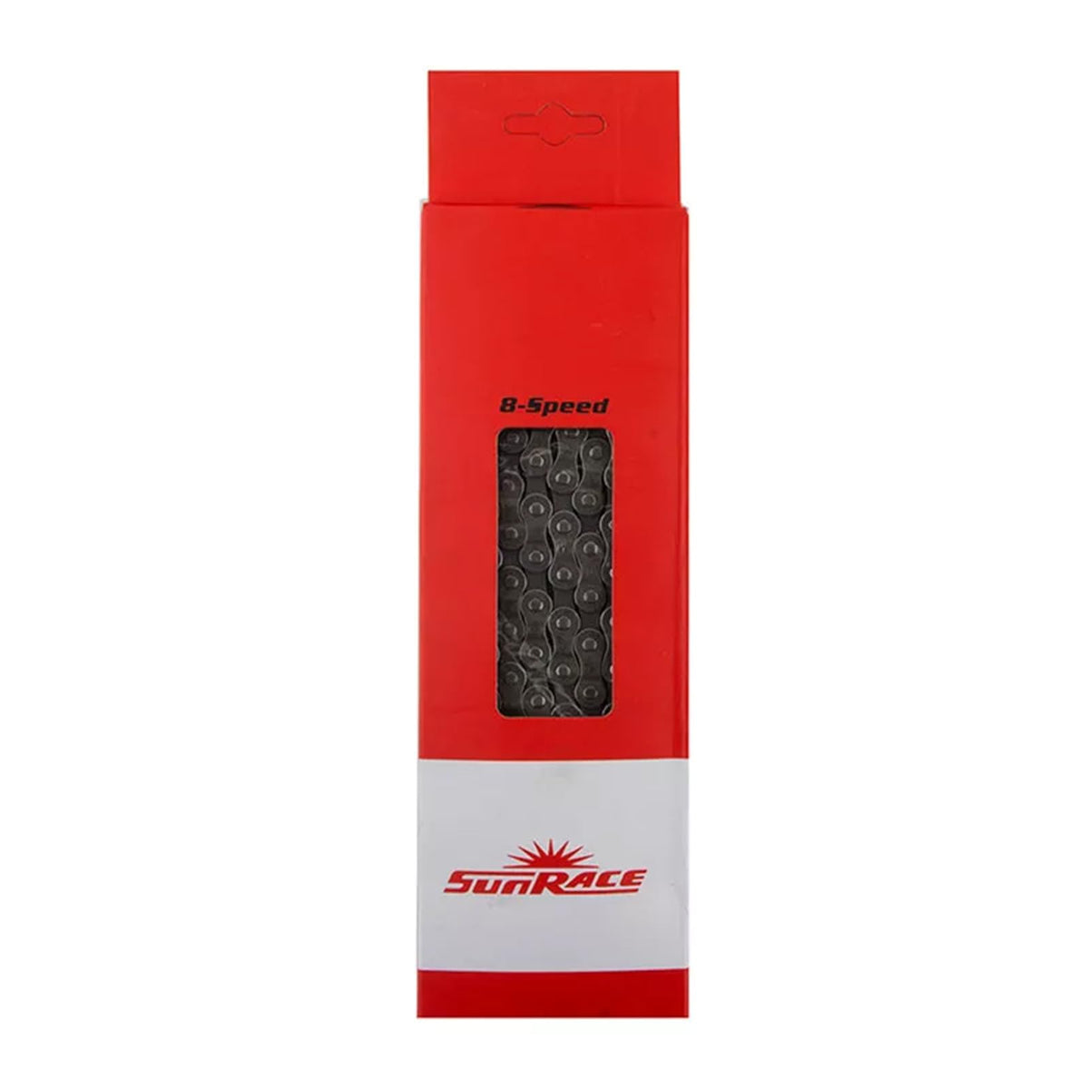 SunRace CNM84 Cadena 8 Velocidades 116 Eslabones 1/2x3/32 Gris con Candado