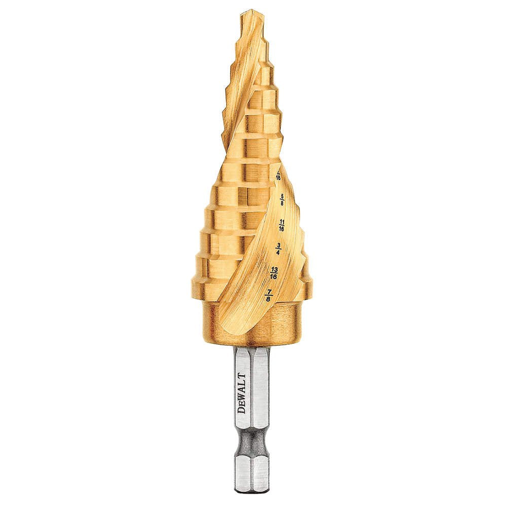 DEWALT DWA1786IR Broca Escalonada De Impacto 3/16-7/8 pulg - 3 - 16\" - 7 - 8\