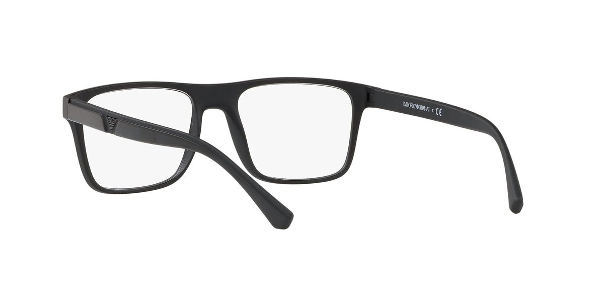 Emporio Armani Ea4115 - Marcos para anteojos graduadas para hombre con dos clips intercambiables rectangulares