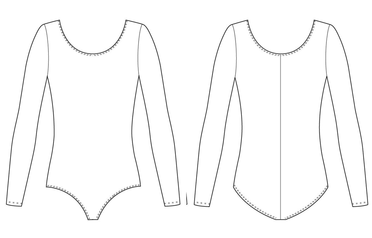 Bloch Dance Meglio Microlux Maillot de Manga Larga para niñas