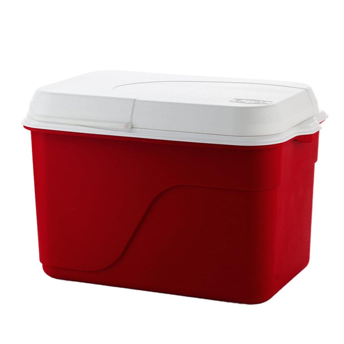 ESTRA Hielera Familiar Insulada 42 L (44 QT) | Espacio para 60 latas | Mantiene frío por Tiempo prolongado | Asas Laterales portátiles | Perfecta para Camping, Picnic, Playa y Viajes - Rojo