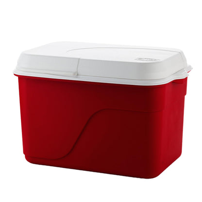 ESTRA Hielera Familiar Insulada 42 L (44 QT) | Espacio para 60 latas | Mantiene frío por Tiempo prolongado | Asas Laterales portátiles | Perfecta para Camping, Picnic, Playa y Viajes - Rojo