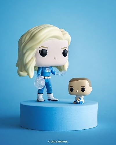 Funko Pop! & Buddy: Marvel Fantastic Four - Invisible Woman | Mercancía Oficial de Superheroes - Figura de Vinilo Coleccionable para Decoración - Regalo de Cumpleaños para Fans